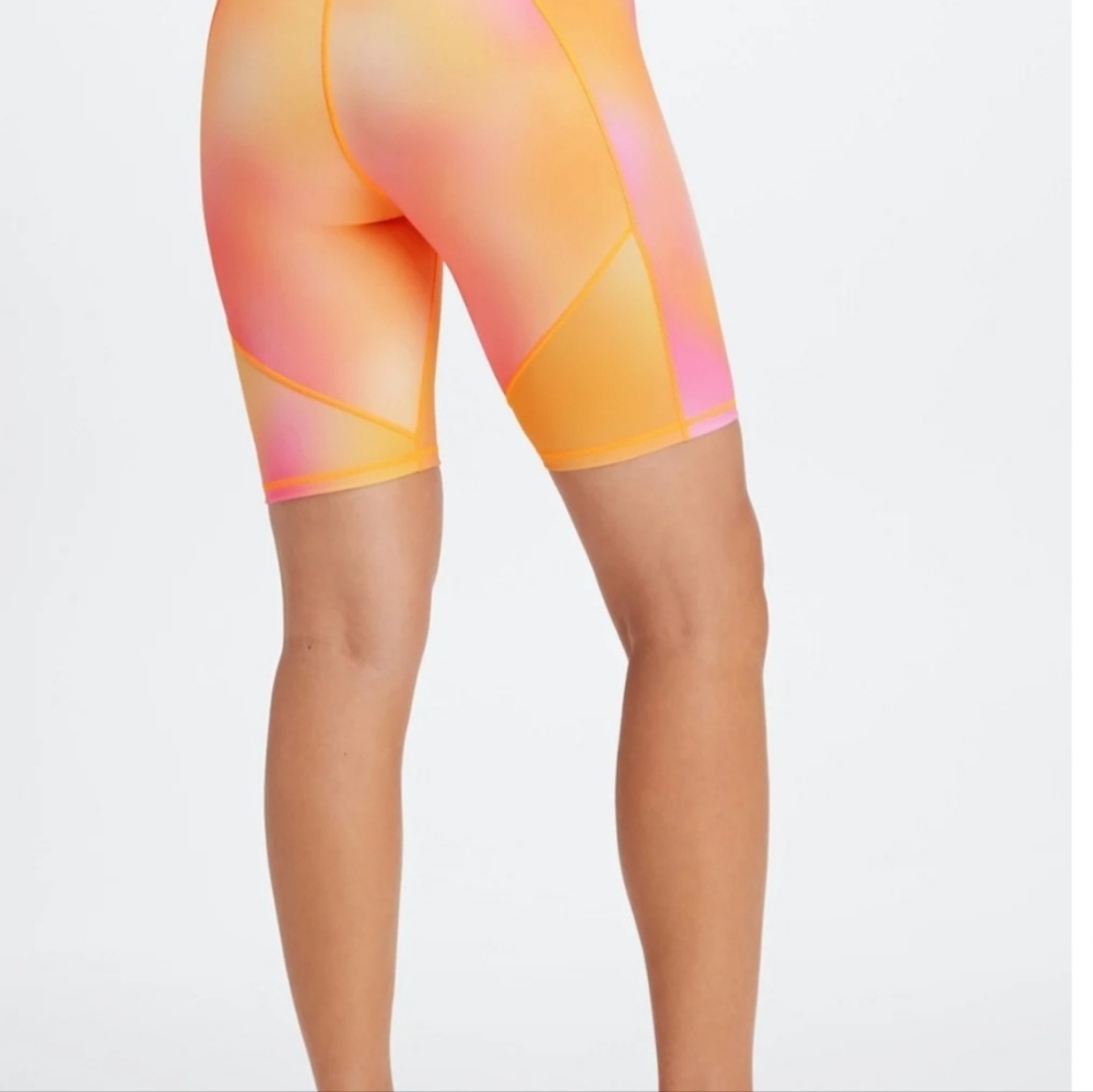 Fabletics Define High Waisted 9" Short In Orange … - image 2